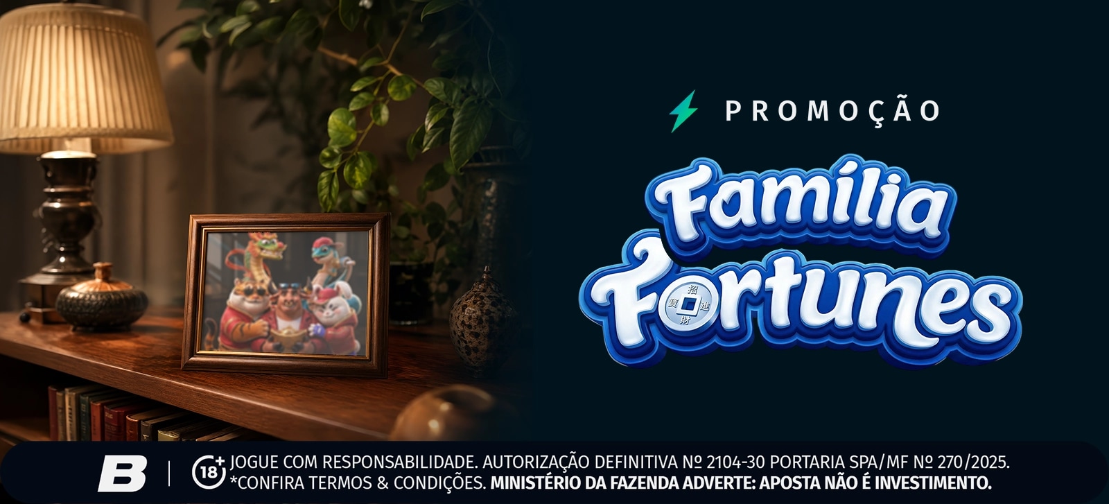 ATÉ 50 GIROS NA FAMÍLIA FORTUNE DA PG SOFT