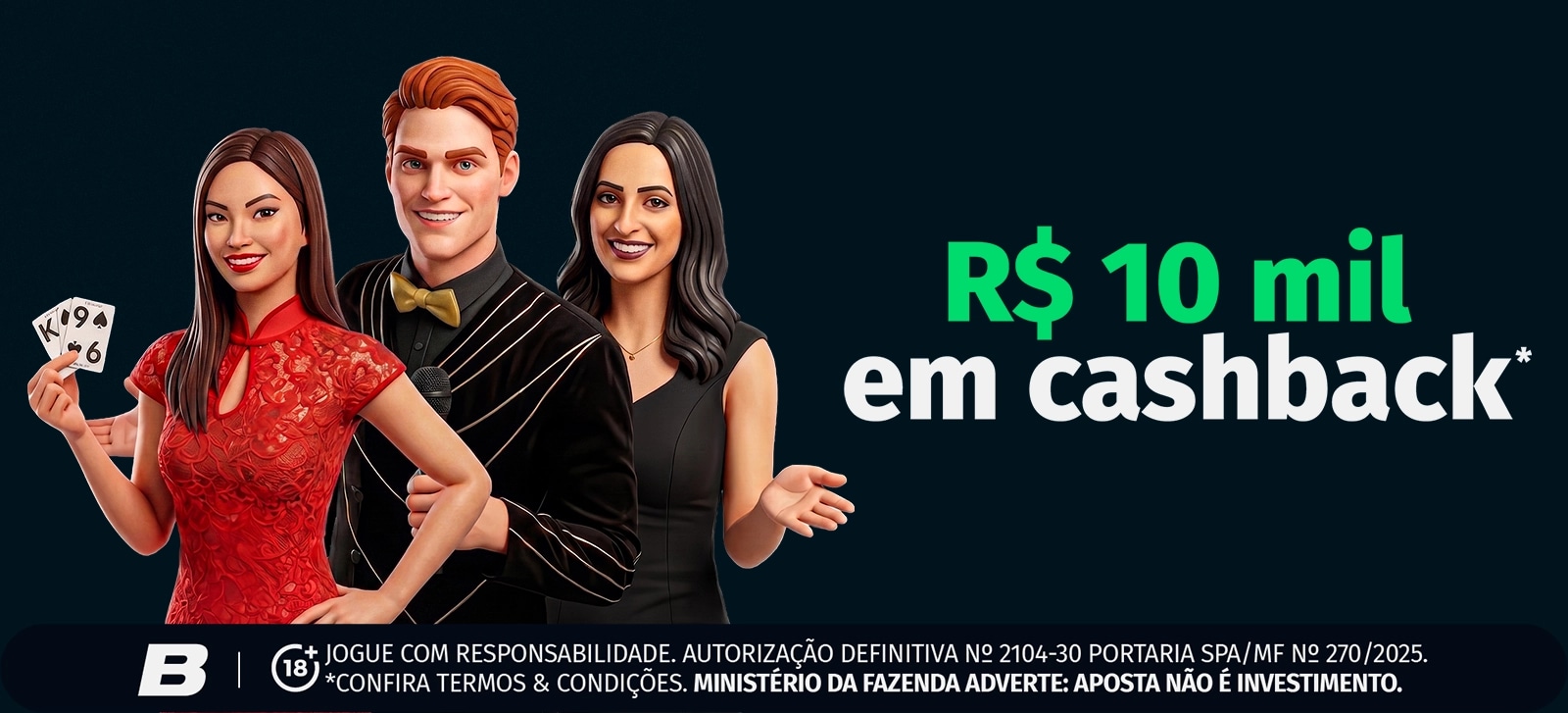 CASHBACK SEMANAL - CASSINO AO VIVO
